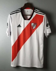 Retro Champions Edition 18-19 River Plate White Thailand Soccer Jersey AAA-1332