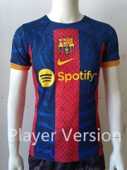Player Version 2022-2023 Barcelona Red&Blue Thailand Soccer Jersey AAA-807
