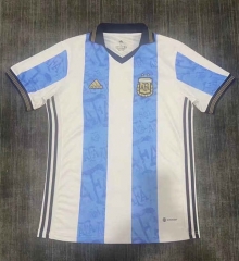 Commemorative Edition Argentina Home Blue&White Thailand Soccer Jersey AAA-9826
