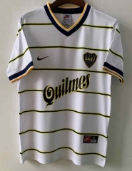 Retro Version 1999 Boca Juniors Away White Thailand Soccer Jersey AAA-9171