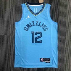 75th Anniversary Jordan Memphis Grizzlies Blue #12 NBA Jersey-311