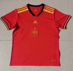 2022-2023 Spain Home Red Thailand Soccer Jersey AAA-9826