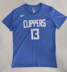 Los Angeles Clippers Blue #13 NBA Cotton T-shirt-LH
