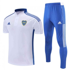 2022-2023 Boca Juniors White Thailand Soccer Polo Uniform -4627