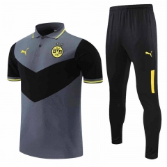2022-2023 Borussia Dortmund Dark Gray Thailand Polo Uniform-4627