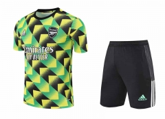 2022-2023 Arsenal Yellow&Green Thailand Training Soccer Uniform-418