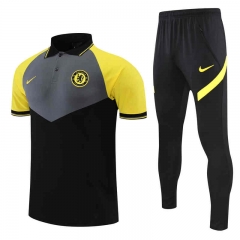 2022-2023 Chelsea Black&Gray Thailand Polo Uniform -4627