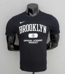 2022-2023 Brooklyn Nets Black NBA Cotton T-shirt-CS