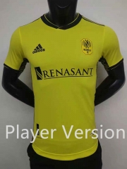 Player Version 2022-2023 Nashville SC Home Yellow Thailand Soccer Jersey AAA-6724