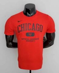 2022-2023 Chicago Bulls Red NBA Cotton T-shirt-CS