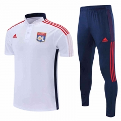 2022-2023 Olympique Lyonnais White Thailand Polo Uniform-4627