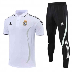 2022-2023 Real Madrid White Thailand Polo Uniform-4627