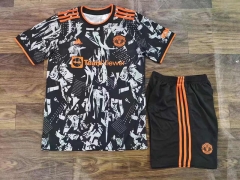 2022-2023 Manchester United Black Soccer Uniform-8381