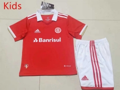 2022-2023 Brazil SC Internacional Home Red Kids/Youth Soccer Uniform-507