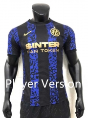 Player version 2022-2023 Inter Milan Home Blue&Black Thailand Soccer Jersey AAA-9380