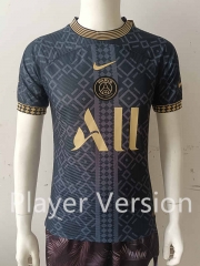 Player Version 2022-2023 Paris SG Black&Gold Thailand Soccer Jersey AAA-807
