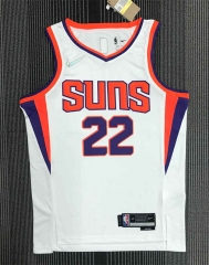 75th Anniversary Phoenix Suns White #22 NBA Jersey-311
