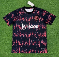 2022-2023 Manchester United Black&Red Thailand Training Jersey AAA-403
