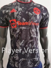 Player Version 2022-2023 Special Version Manchester United Black Thailand Soccer Jersey AAA-518
