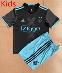 Retro Version 16-17 Ajax Away Black Kid/Youth Soccer Uniform-AY