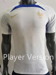 Player Version 2022-2023 France White Thailand Soccer Training Jersey-518