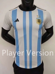 Player Version 2022-2023 Argentina Blue&White Thailand Soccer Jersey AAA