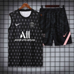 2022-2023 Paris SG Black Thailand Soccer Vest Uniform-418
