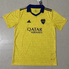 2022-2023 Boca Juniors Away Yellow Thailand Soccer Jersey AAA-818