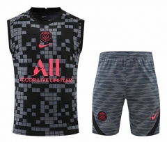 2022-2023 Paris SG Gray&Black Thailand Soccer Vest Uniform-418