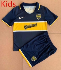 Retro Version 96-97 Boca Juniors Home Royal Blue Youth-Kid Soccer Uniform-AY