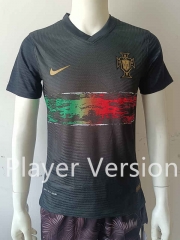 Player Version 2022-2023 Portugal Black Thailand Soccer Jersey AAA-518