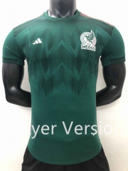 Player Version 2022-2023 Mexico Home Green Thailand Soccer Training Jersey AAA-888