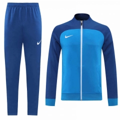 2022-2023 Azure Blue Thailand Soccer Jacket Uniform-LH
