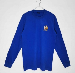 Retro Version 1968 Manchester United Blue LS Thailand Soccer Jersey AAA-C1046