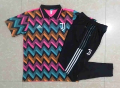 2022-2023 Juventus Colorful Thailand Polo Uniform-815