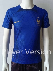 Player Version 2022-2023 Special Edition France Blue Thailand Soccer Training Jersey-807