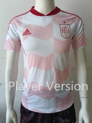 Player Version 2022-2023 Spain Pink&White Thailand Soccer Jersey AAA-807