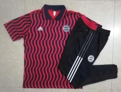 2022-2023 Bayern München Red Thailand Polo Uniform-815