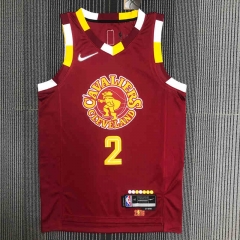 2022 City Edition Cleveland Cavaliers Dark Red #2 NBA Jersey-311