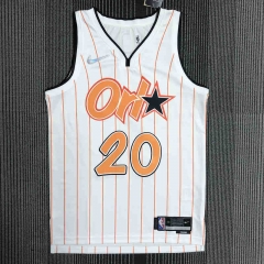 75th Anniversary Orlando Magic White&Orange #20 NBA Jersey-311