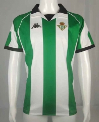 Retro Version 1998 Real Betis Home White&Green Thailand Soccer Jersey-503