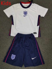 2020 England Home White Kids/Youth Soccer Uniform-507