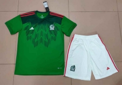 2022-2023 Mexico Home Green Soccer Uniform-718