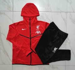2022-2023 Liverpool Red Thailand Soccer Jacket Uniform With Hat-815
