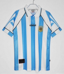 Retro Version 96-97 Argentina Home Blue&White Thailand Soccer Jersey AAA-C1046