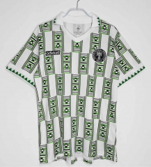 Retro Version 1994 Nigeria Away White&Green Thailand Soccer Jersey AAA-C1046