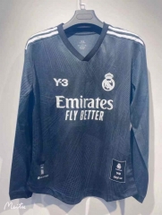 2022-2023 Real Madrid Away Black LS Thailand Soccer Jersey AAA-7872
