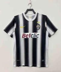 Retro Version 11-12 Juventus Home Black&White Thailand Soccer Jersey AAA-811