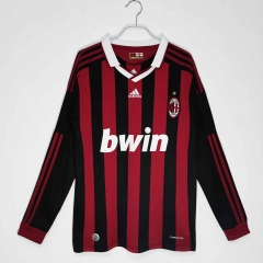 Retro Version 09-10 AC Milan Home Red&Black Thailand Soccer Jersey AAA-C1046