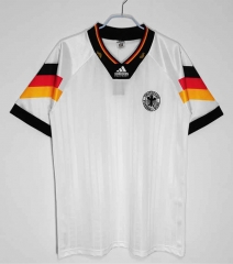 Retro Edition 1992 Germany Home White Thailand Soccer Jersey AAA-C1046